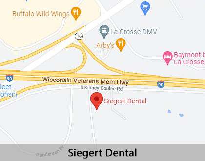 Map image for Root Canal Treatment in Onalaska, WI